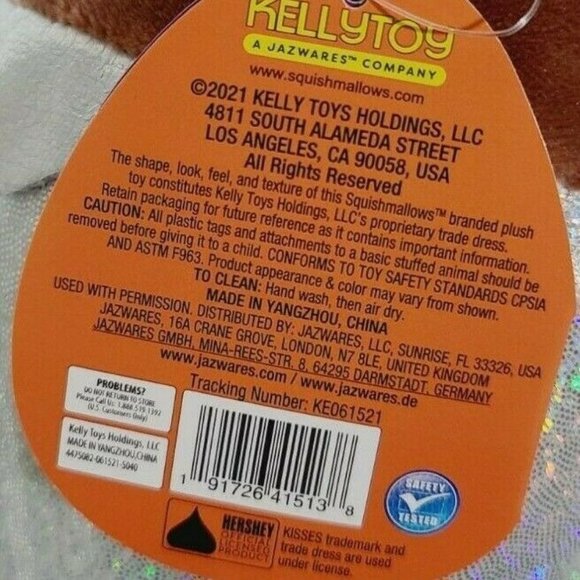 Squishmallow Celebrate With Hershey Lyca The Werewolf 8 Inch Kellytoy Soft Plush - Picture 5 of 5